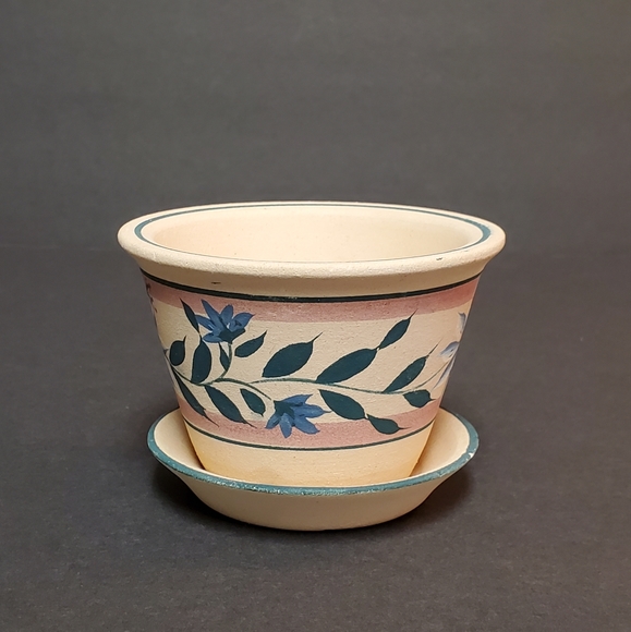 Hand Painted Flower Small Pot - Picture 3 of 7